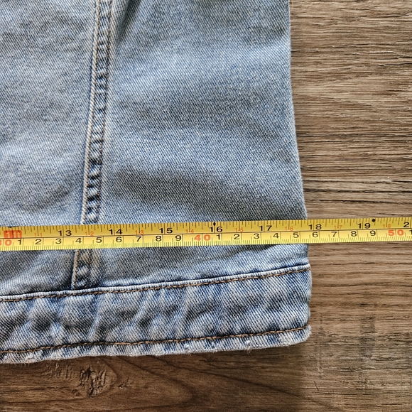 Lefties Distressed Denim Sleeveless Vest - 100% Cotton - Picture 4 of 11